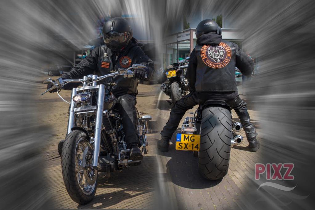 Bewerking van Harleyrijders