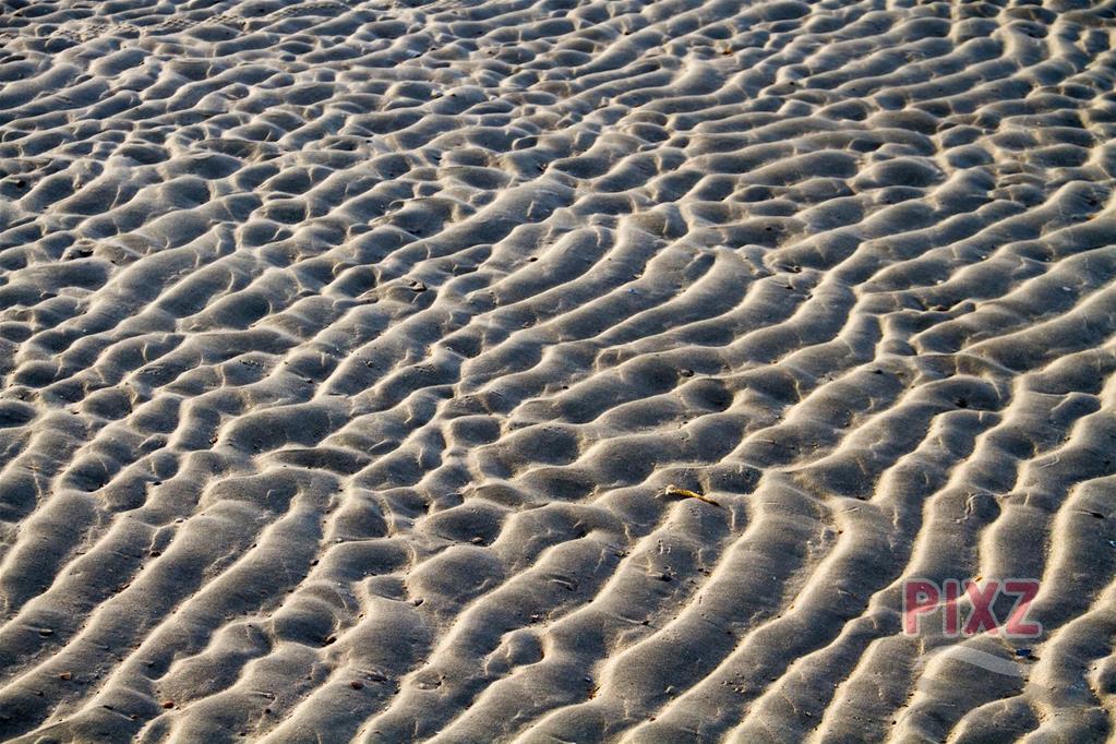 Ribbels in het zand