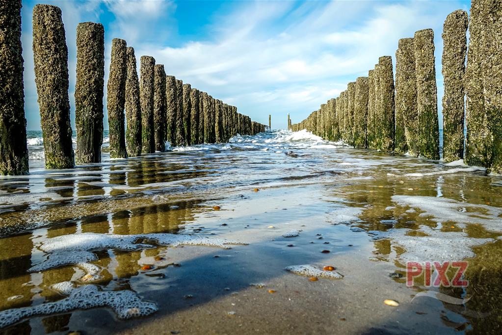 Paalhoofden strand Domburg 