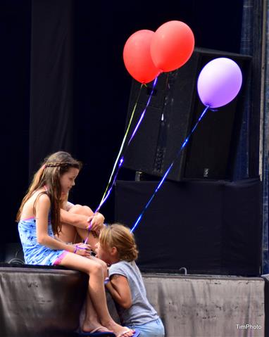 Kinderen met balonnen