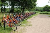 orange bikes